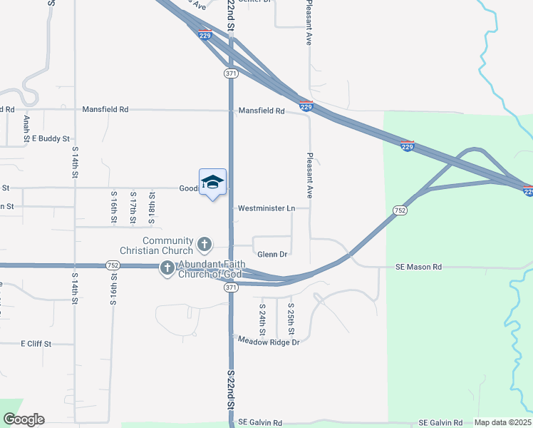 map of restaurants, bars, coffee shops, grocery stores, and more near 2310 Westminister Lane in Saint Joseph