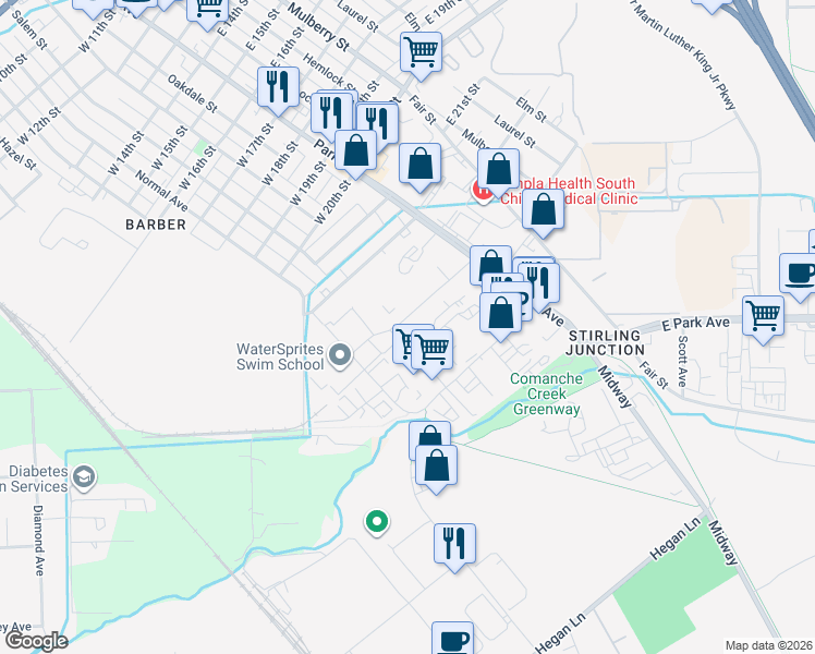 map of restaurants, bars, coffee shops, grocery stores, and more near in Chico