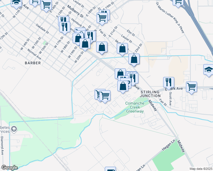 map of restaurants, bars, coffee shops, grocery stores, and more near 29 Bellarmine Court in Chico