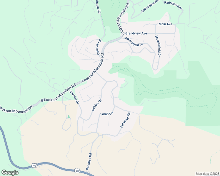 map of restaurants, bars, coffee shops, grocery stores, and more near 53 Paradise Road in Golden