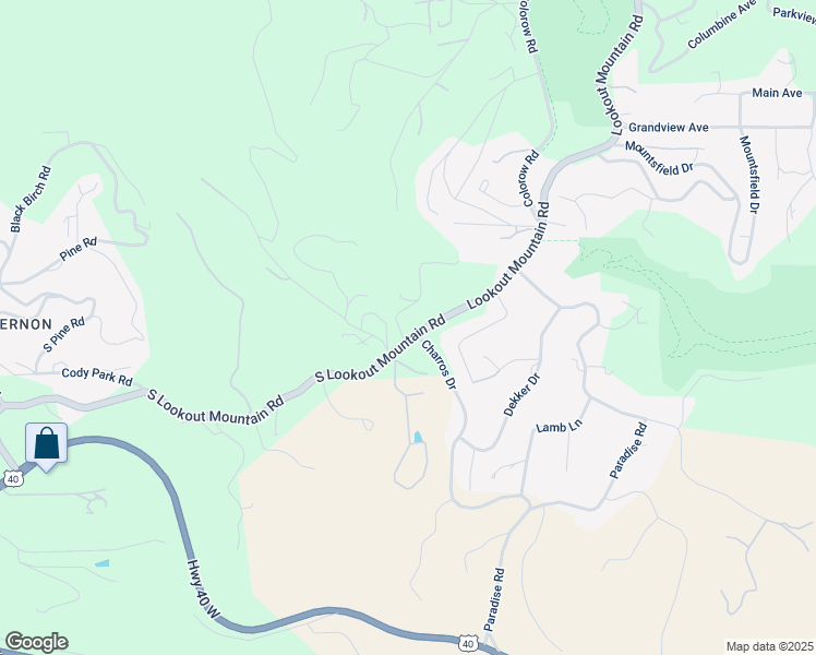 map of restaurants, bars, coffee shops, grocery stores, and more near 40 Hess Avenue in Golden