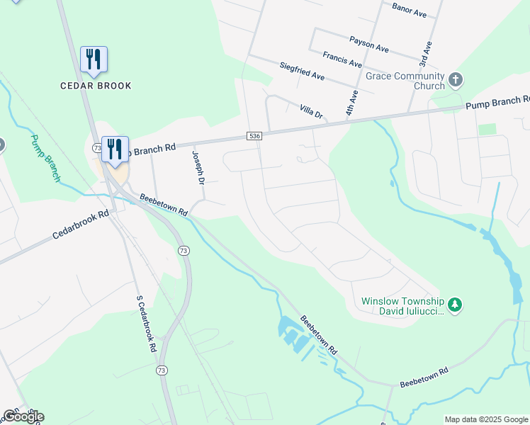 map of restaurants, bars, coffee shops, grocery stores, and more near 12 Washburne Avenue in Berlin