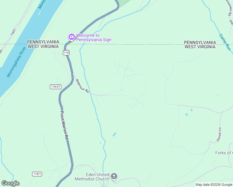 map of restaurants, bars, coffee shops, grocery stores, and more near 292 Ridenour Road in Morgantown