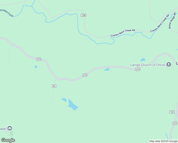 map of restaurants, bars, coffee shops, grocery stores, and more near 43766-43998 Highway 255 in Woodsfield