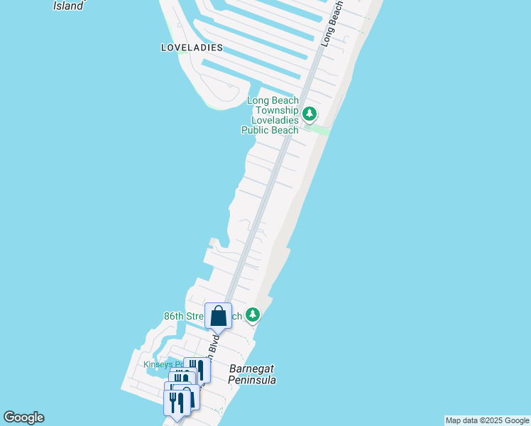 map of restaurants, bars, coffee shops, grocery stores, and more near 22 Long Beach Boulevard in Long Beach