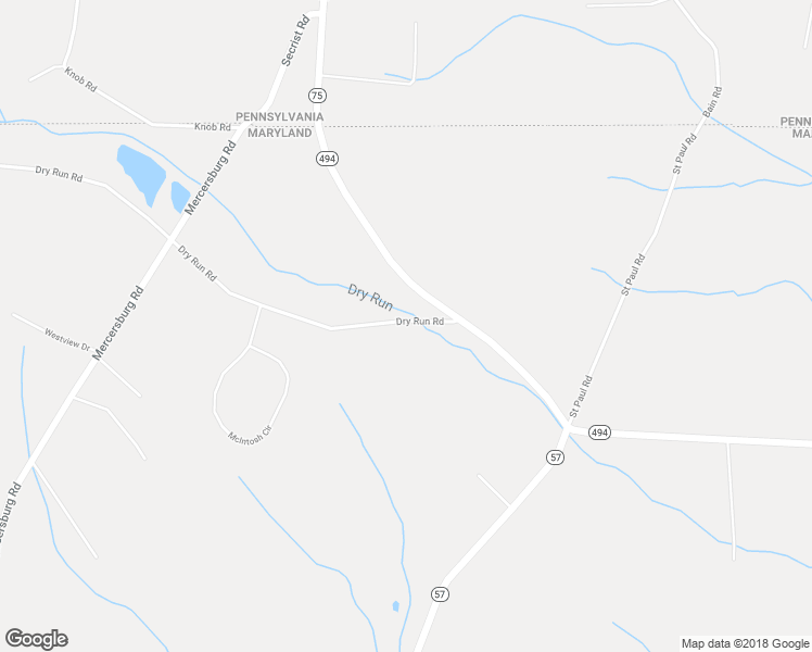 map of restaurants, bars, coffee shops, grocery stores, and more near 14015 Dry Run Road in Clear Spring