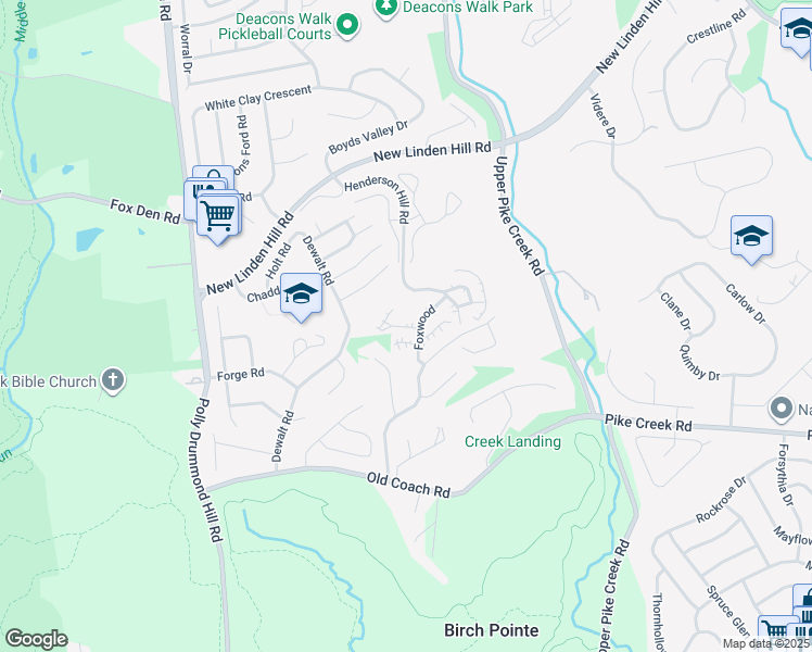 map of restaurants, bars, coffee shops, grocery stores, and more near 50 Henderson Hill Road in Newark