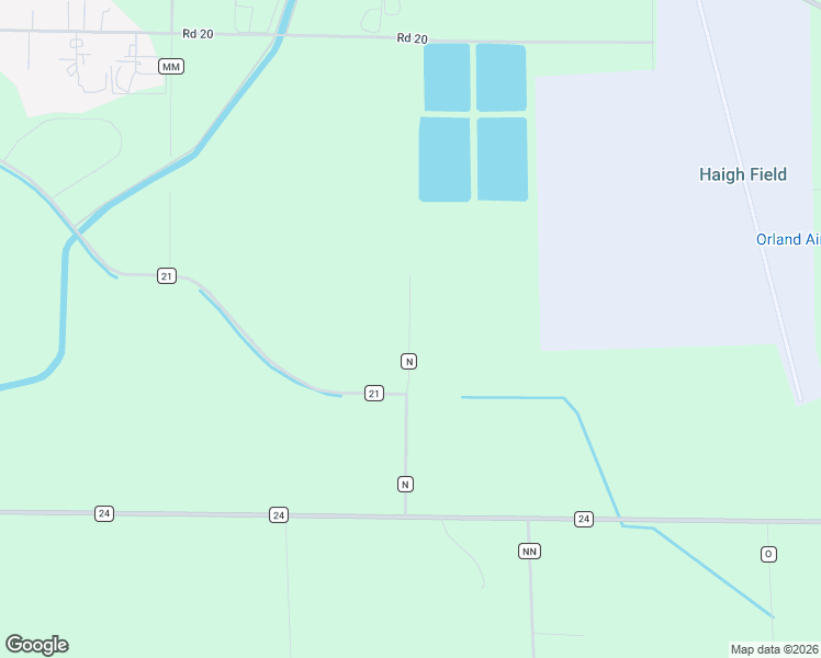 map of restaurants, bars, coffee shops, grocery stores, and more near 4065 County Road N in Orland