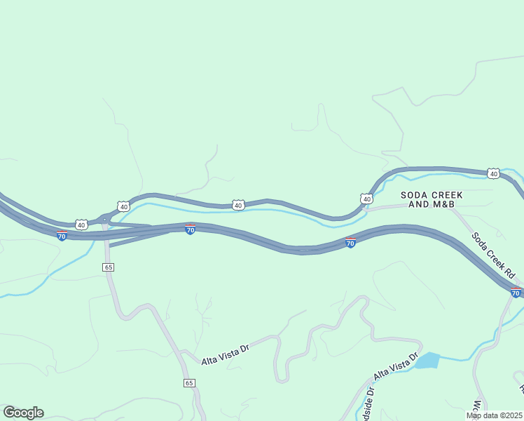 map of restaurants, bars, coffee shops, grocery stores, and more near 33160 U.S. 40 in Evergreen