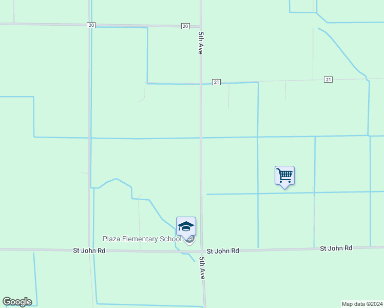 map of restaurants, bars, coffee shops, grocery stores, and more near 4065 County Road N in Orland
