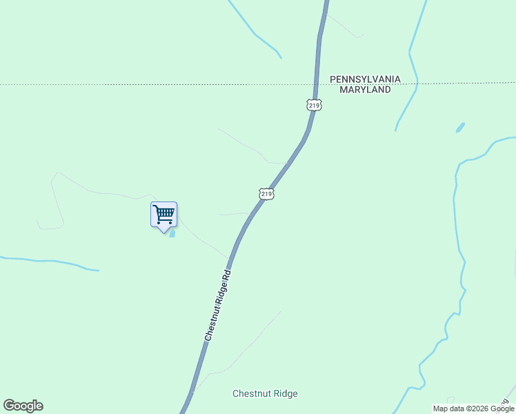 map of restaurants, bars, coffee shops, grocery stores, and more near 4619 Chestnut Ridge Road in Grantsville