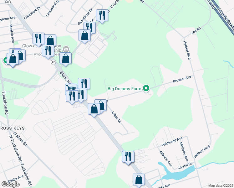 map of restaurants, bars, coffee shops, grocery stores, and more near 337 Prosser Avenue in Monroe