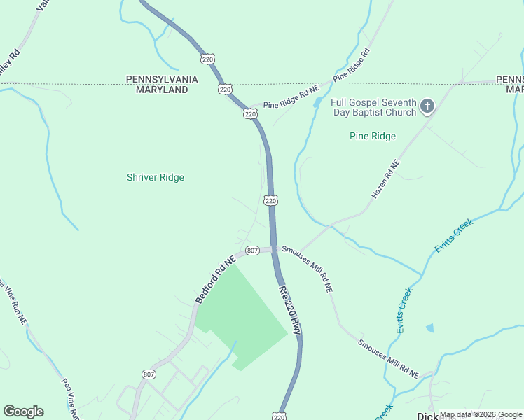 map of restaurants, bars, coffee shops, grocery stores, and more near 14106 Bedford Road Northeast in Cumberland