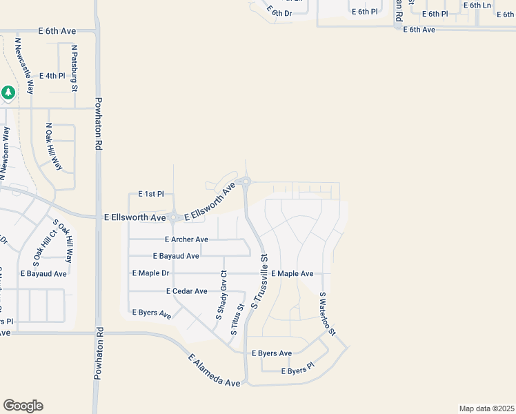 map of restaurants, bars, coffee shops, grocery stores, and more near Monaghan Road in Aurora