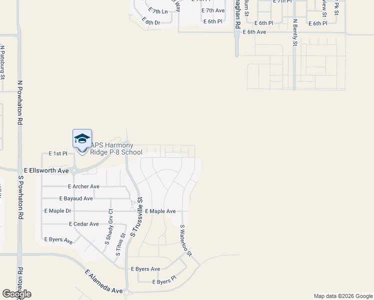 map of restaurants, bars, coffee shops, grocery stores, and more near 27742 East 1st Avenue in Aurora