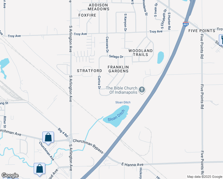 map of restaurants, bars, coffee shops, grocery stores, and more near 3436 Capsella Lane in Indianapolis