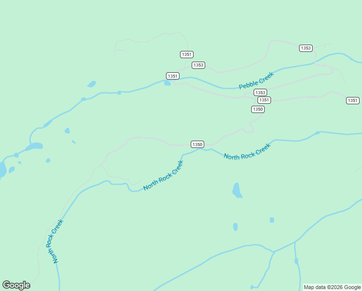 map of restaurants, bars, coffee shops, grocery stores, and more near County Road 1350 in Summit County
