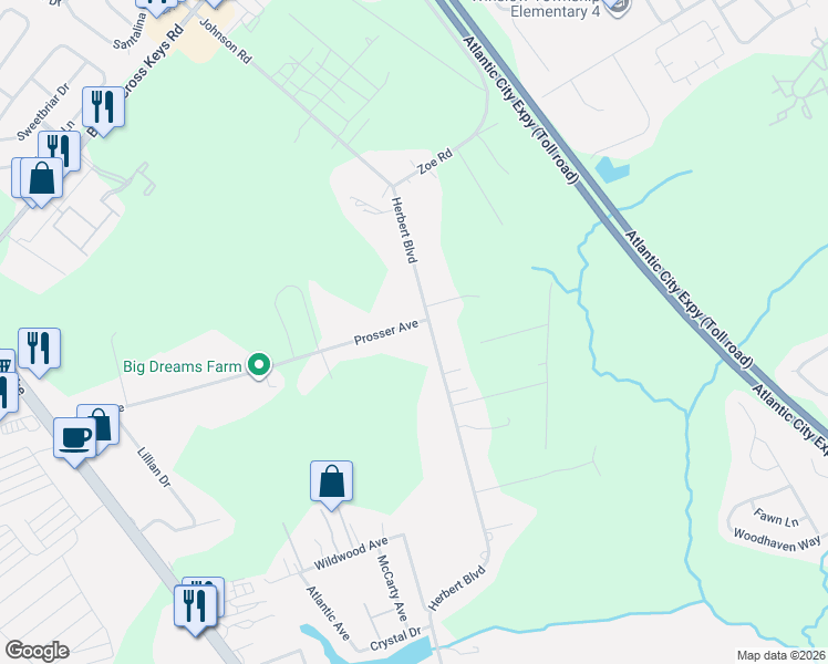 map of restaurants, bars, coffee shops, grocery stores, and more near 470 Prosser Avenue in Monroe
