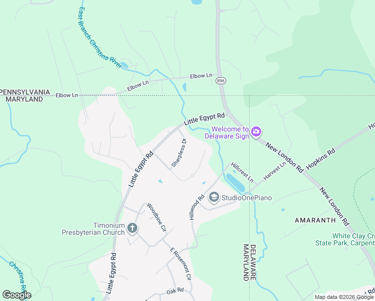 map of restaurants, bars, coffee shops, grocery stores, and more near 114 Sharpless Dr in Elkton