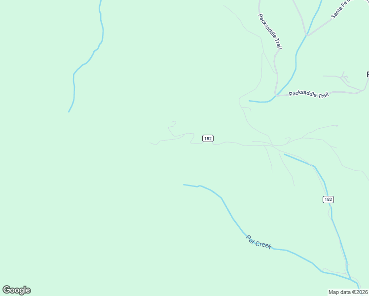 map of restaurants, bars, coffee shops, grocery stores, and more near County Road 182 in Evergreen