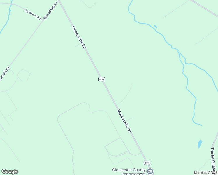 map of restaurants, bars, coffee shops, grocery stores, and more near 430 Monroeville Road in Swedesboro