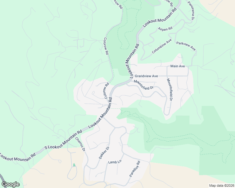 map of restaurants, bars, coffee shops, grocery stores, and more near 256 Lookout Mountain Road in Golden