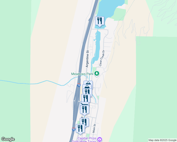 map of restaurants, bars, coffee shops, grocery stores, and more near in Georgetown