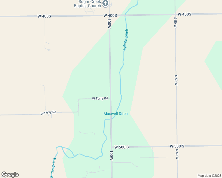 map of restaurants, bars, coffee shops, grocery stores, and more near 4585 South 100W in Greenfield