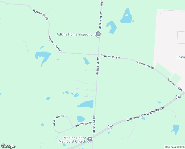 map of restaurants, bars, coffee shops, grocery stores, and more near 681 Mount Zion Road Southwest in Lancaster