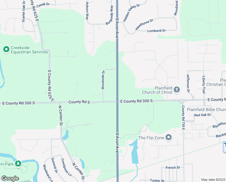 map of restaurants, bars, coffee shops, grocery stores, and more near 2936 Indiana 267 in Plainfield