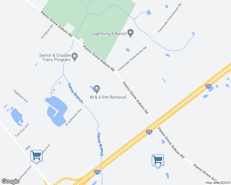 map of restaurants, bars, coffee shops, grocery stores, and more near 111 North Golfwood Avenue in Carneys Point Township