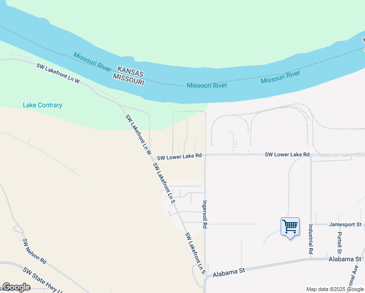 map of restaurants, bars, coffee shops, grocery stores, and more near 2625 Southwest Lower Lake Road in Saint Joseph