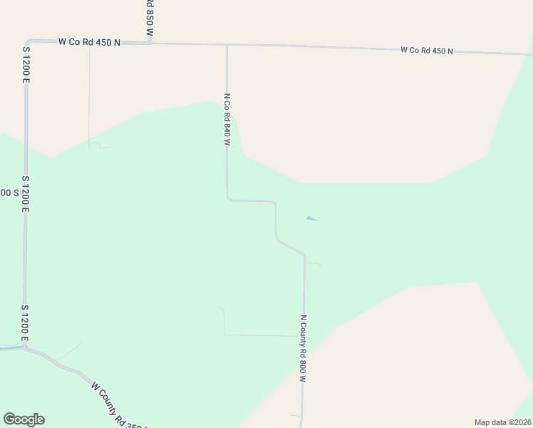map of restaurants, bars, coffee shops, grocery stores, and more near 3993 North County Road 800 West in Greencastle