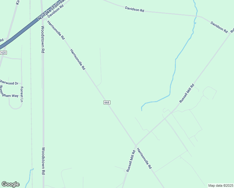 map of restaurants, bars, coffee shops, grocery stores, and more near 264 Harrisonville Road in Swedesboro