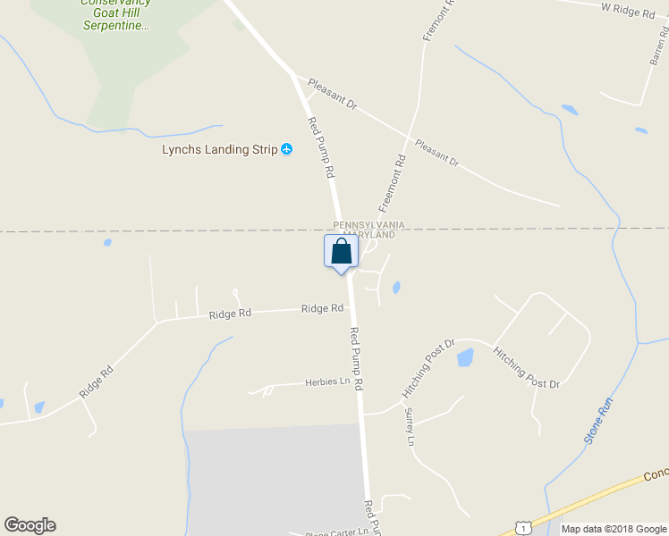 map of restaurants, bars, coffee shops, grocery stores, and more near 333 Red Pump Road in Rising Sun