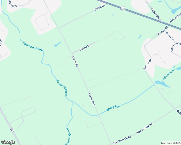map of restaurants, bars, coffee shops, grocery stores, and more near 253 Clems Run in Harrison Township