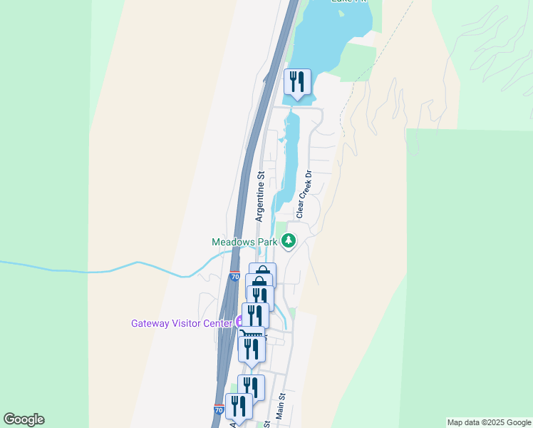 map of restaurants, bars, coffee shops, grocery stores, and more near in Georgetown