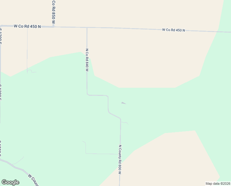 map of restaurants, bars, coffee shops, grocery stores, and more near 3993 North County Road 800 West in Greencastle