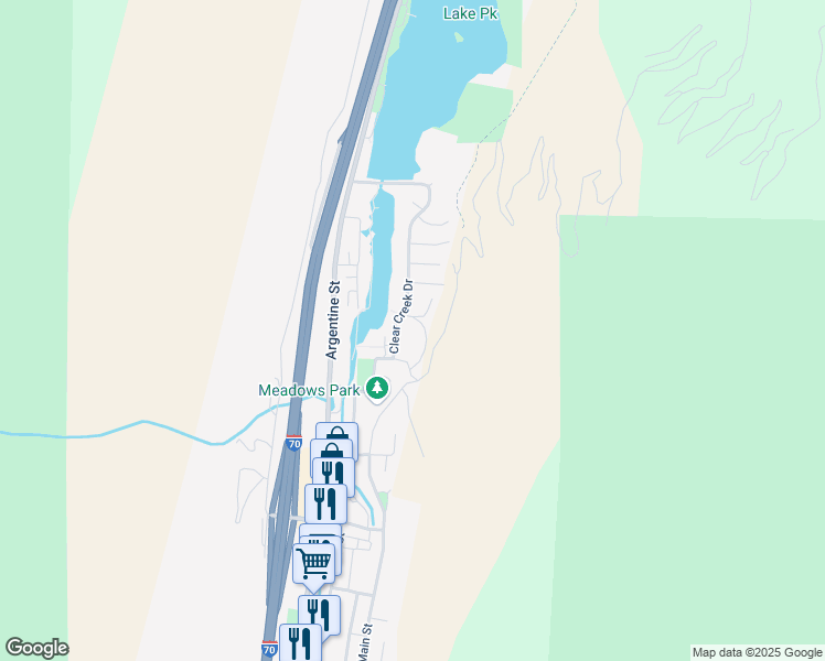map of restaurants, bars, coffee shops, grocery stores, and more near 2100 Twentieth Street in Georgetown