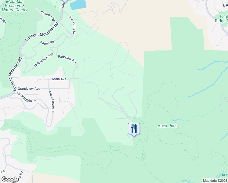 map of restaurants, bars, coffee shops, grocery stores, and more near 332 Parkview Avenue in Golden