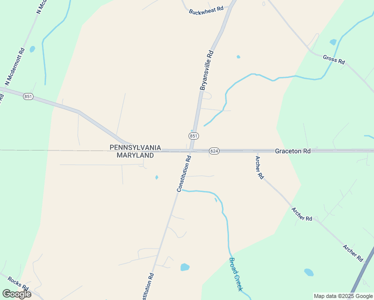 map of restaurants, bars, coffee shops, grocery stores, and more near 1077 Delta Road in Fawn Grove
