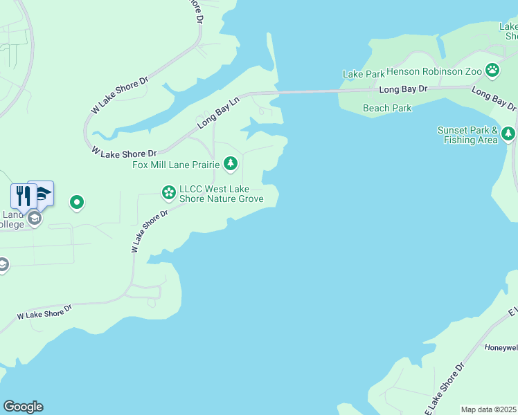 map of restaurants, bars, coffee shops, grocery stores, and more near 98 North Fox Mill Lane South in Springfield