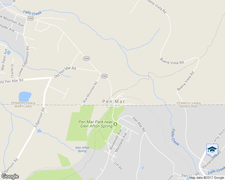 map of restaurants, bars, coffee shops, grocery stores, and more near 13059 Pen Mar Road in Waynesboro