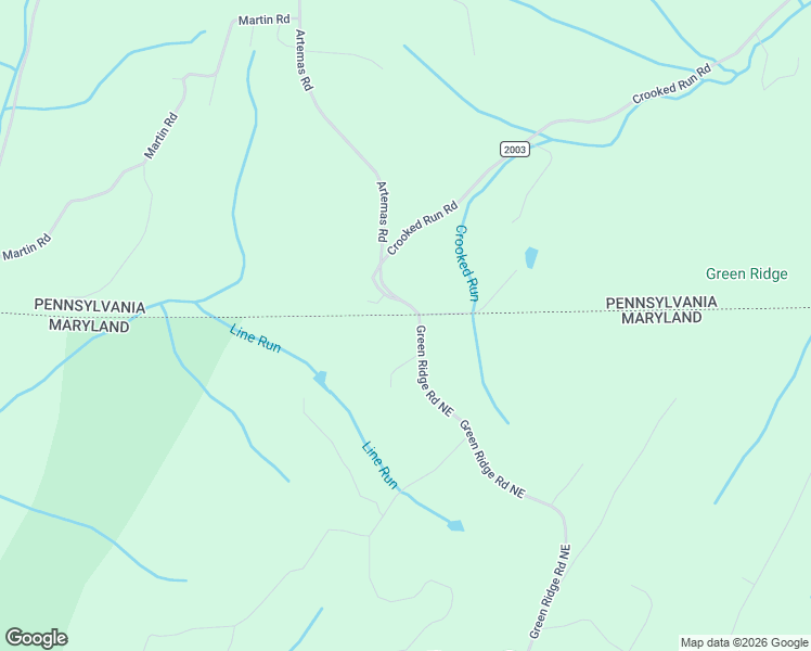 map of restaurants, bars, coffee shops, grocery stores, and more near 14101 Green Ridge Road Northeast in Flintstone