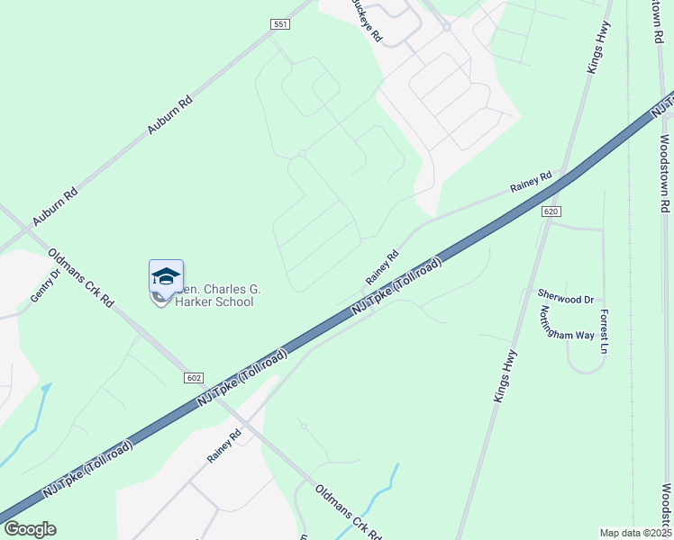 map of restaurants, bars, coffee shops, grocery stores, and more near 138 Merseyside Drive in Woolwich Township