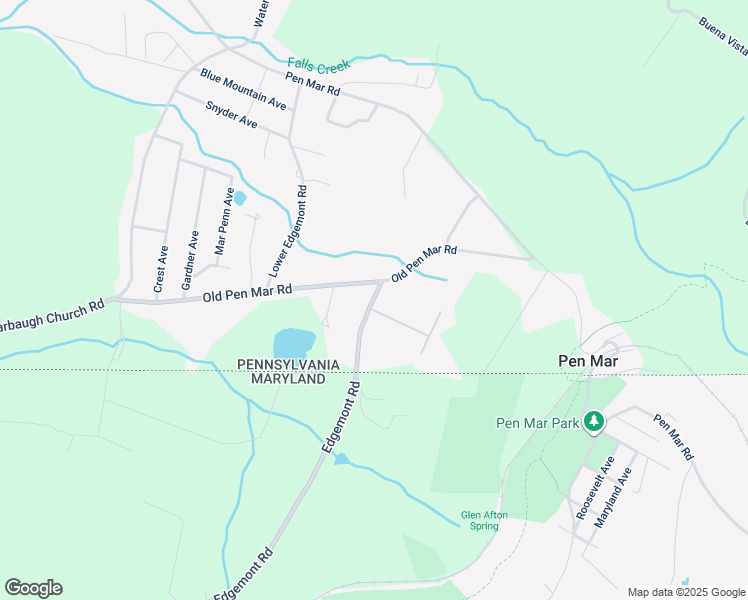 map of restaurants, bars, coffee shops, grocery stores, and more near 14248 Upper Edgemont Road in Waynesboro