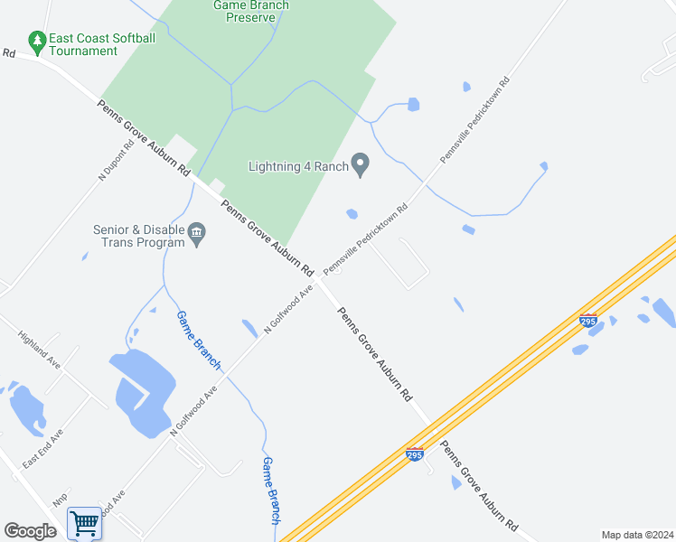 map of restaurants, bars, coffee shops, grocery stores, and more near 273 Pennsville Pedricktown Road in Pedricktown