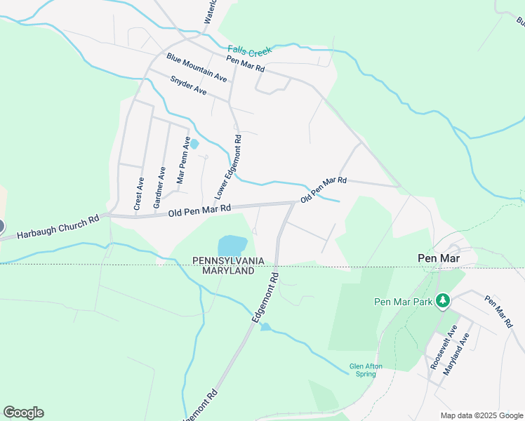 map of restaurants, bars, coffee shops, grocery stores, and more near 12588 Old Pen Mar Road in Waynesboro