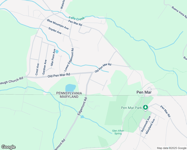 map of restaurants, bars, coffee shops, grocery stores, and more near 14248 Upper Edgemont Road in Waynesboro