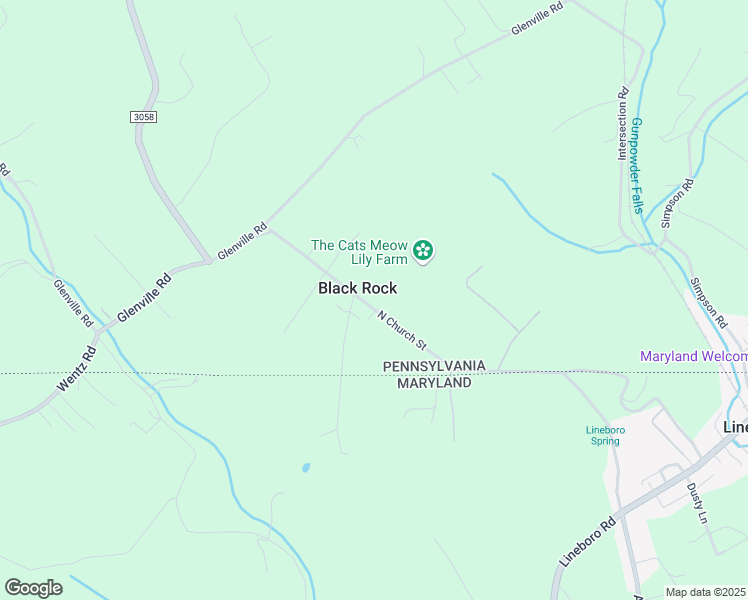 map of restaurants, bars, coffee shops, grocery stores, and more near 5732 North Church Street in Glen Rock